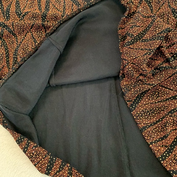 Helene Blake Black Gold Metallic Sparkly Top Size 2X - Picture 5 of 17
